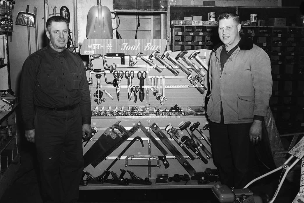 Portraits - Group, Businesses and Factories, United States, hardware store, history, ia, Photos, Coon Rapids Enterprise, historic, Iowa, IA, Coon Rapids