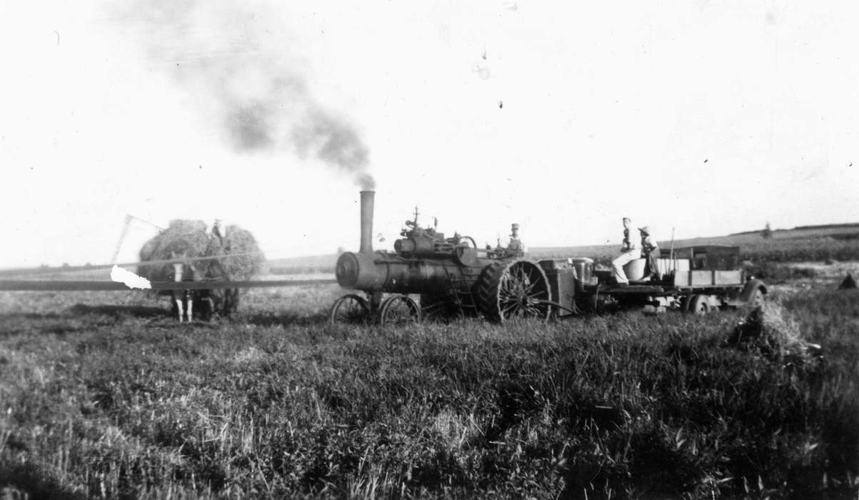 Farming Equipment, field, Iowa History, history of Iowa, Hopkinton, IA, Farms, Shaw, Marilyn, Iowa