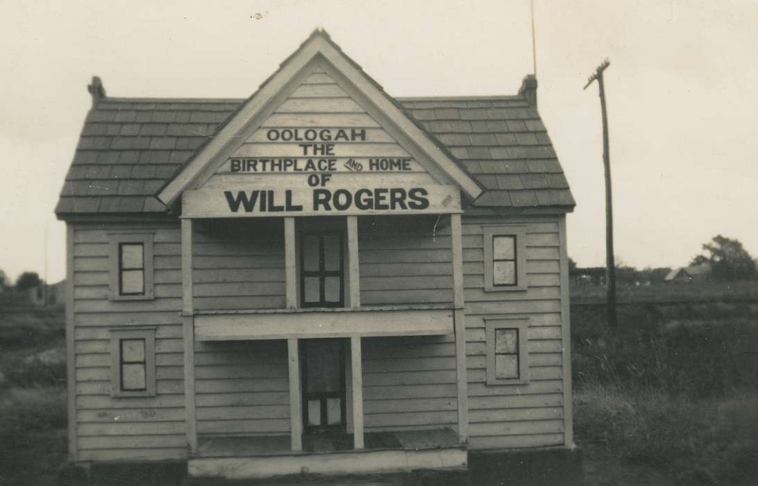 Rogers, sign, Iowa, welcome sign, historic, United States, history, O'Brink, Lisa, will rogers, Photos, Homes, Oologah, OK, oologah, ia, roof
