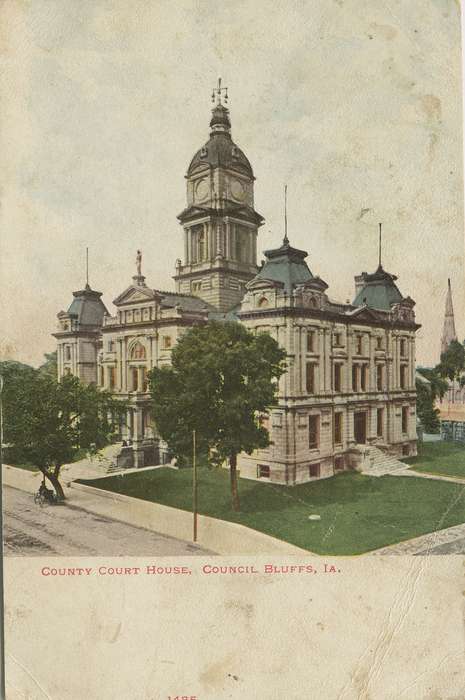 Main Streets & Town Squares, Council Bluffs, IA, courthouse, Cities and Towns, Iowa, Dean, Shirley, Iowa History, history of Iowa