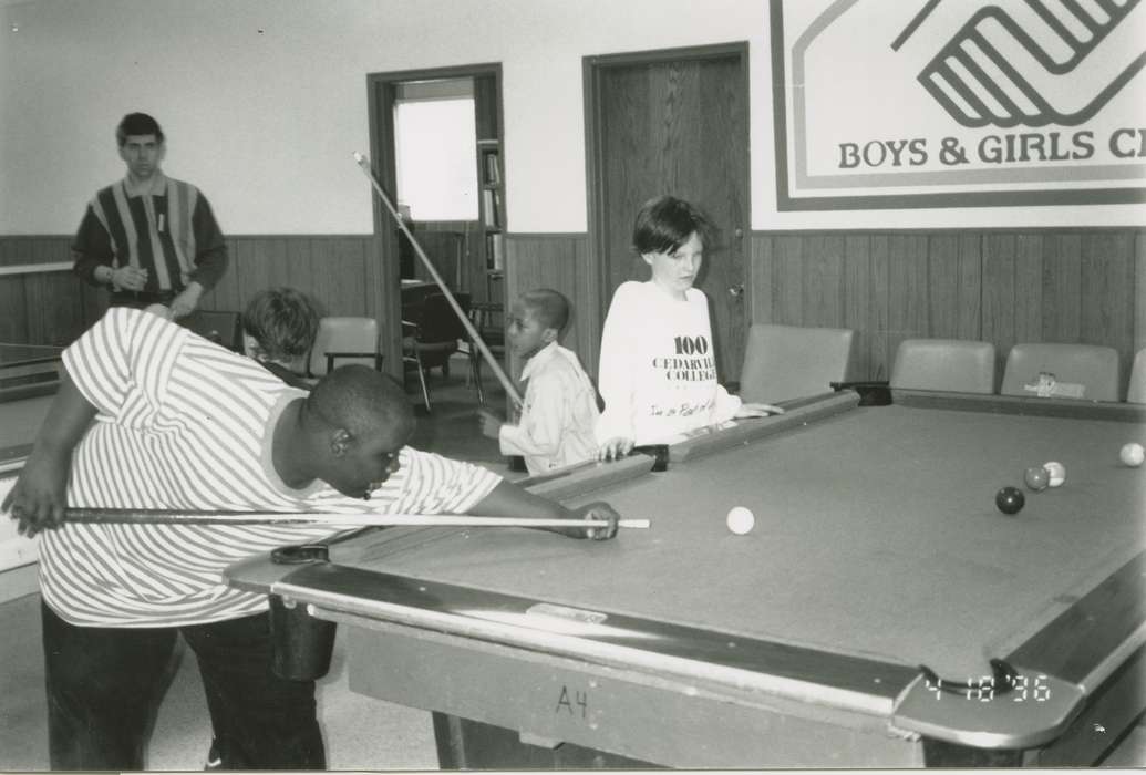 Black Hawk, history, historic, Waterloo, children, pool table, United States, IA, Boys & Girls Clubs of the Cedar Valley, ia, Iowa, game, Children, boys and girls clubs of america, paramedic, child, Photos