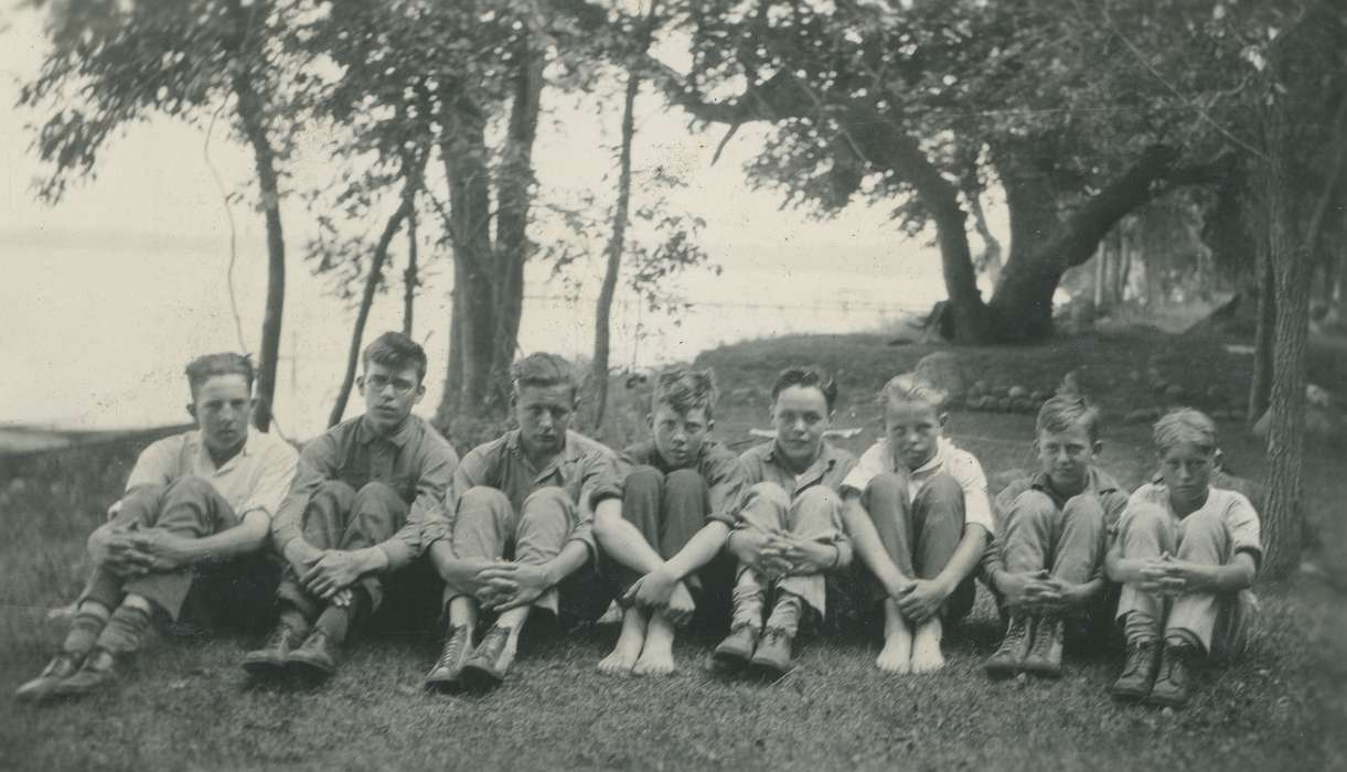 boy scouts, Clear Lake, IA, Iowa, Children, McMurray, Doug, Iowa History, Portraits - Group, history of Iowa