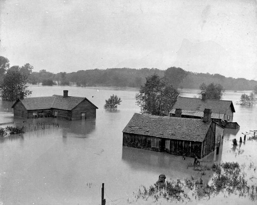 Landscapes, Iowa History, Lemberger, LeAnn, history of Iowa, Floods, Ottumwa, IA, house, Iowa