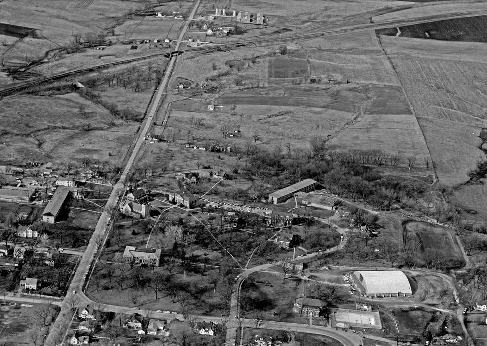 Cities and Towns, Fairfield, IA, Schools and Education, Iowa History, Iowa, Aerial Shots, history of Iowa, Lemberger, LeAnn