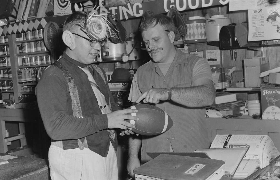 Portraits - Group, Businesses and Factories, United States, costumes, history, ia, Photos, Coon Rapids Enterprise, historic, Iowa, football, IA, Coon Rapids
