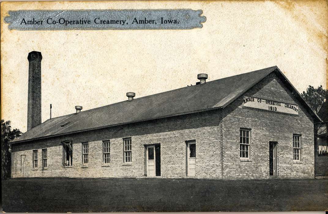 Iowa, history of Iowa, Anamosa, IA, creamery, Anamosa Library & Learning Center, Businesses and Factories, Iowa History