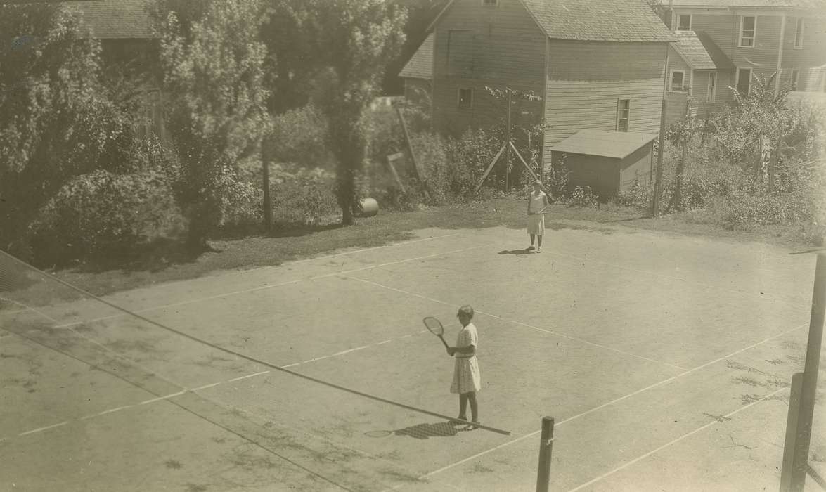 tennis, Iowa, Webster City, IA, Outdoor Recreation, tennis court, McMurray, Doug, Iowa History, history of Iowa, Children, Sports