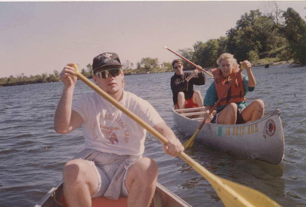 canoe, Big Creek, IA, Speltz, Mark, river, Iowa History, Lakes, Rivers, and Streams, Iowa, history of Iowa, lake, summer
