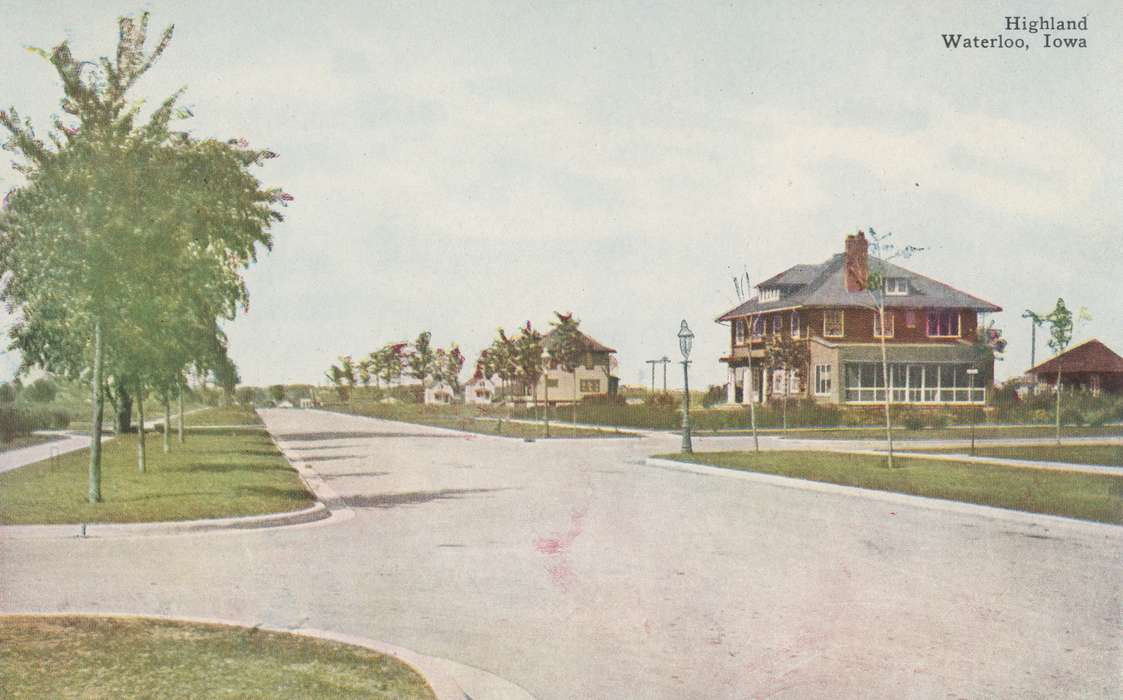 neighborhood, ia, IA, history, postcard, historic, Waterloo, Homes, Olsson, Ann and Jons, Iowa, Black Hawk, United States, Photos