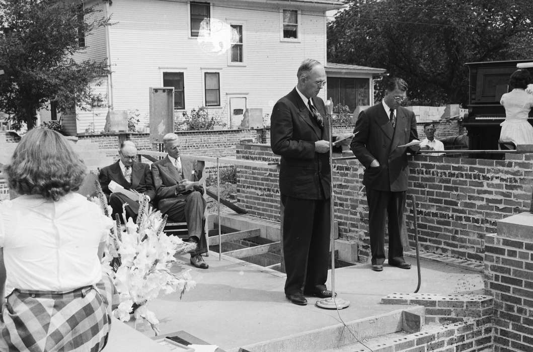 Coon Rapids, man, Coon Rapids Enterprise, Photos, ia, Civic Engagement, IA, house, history, Iowa, microphone, historic, woman, correct date needed, United States