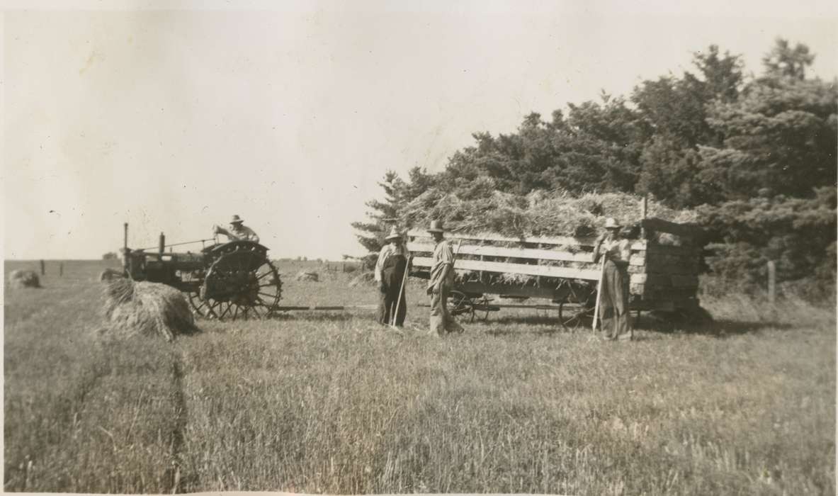 Newhall, Rich and Sue, Iowa, Farming Equipment, hay, Radcliffe, IA, tractor, Farms, history of Iowa, Iowa History, harvest, Labor and Occupations