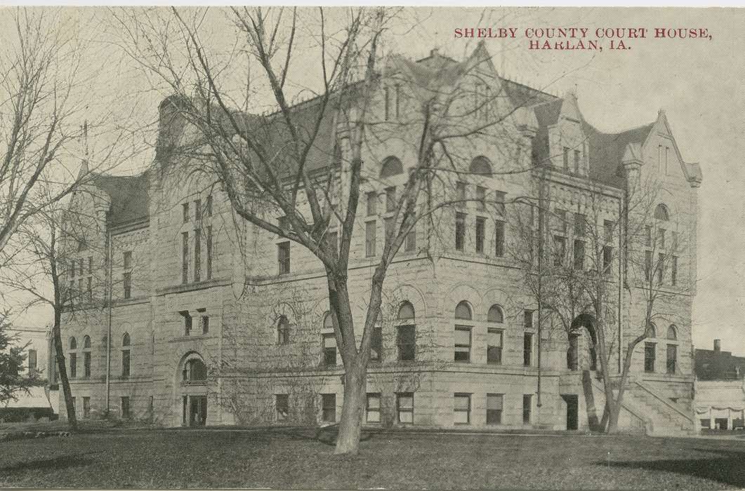 Prisons and Criminal Justice, courthouse, Cities and Towns, Iowa, Dean, Shirley, Iowa History, Harlan, IA, history of Iowa