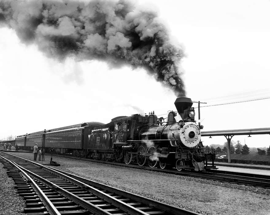 Train Stations, steam, Lemberger, LeAnn, Iowa History, steam engine, train, train car, Iowa, Ottumwa, IA, history of Iowa, Motorized Vehicles