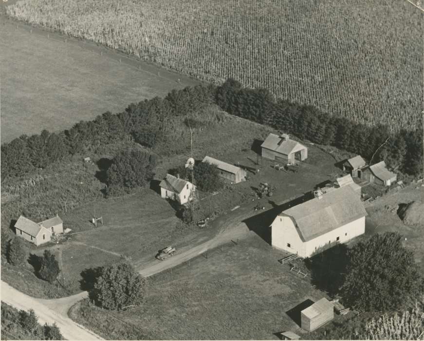 Farms, Newhall, Rich and Sue, Barns, Aerial Shots, history of Iowa, Iowa History, Radcliffe, IA, corn, Iowa, cornfield