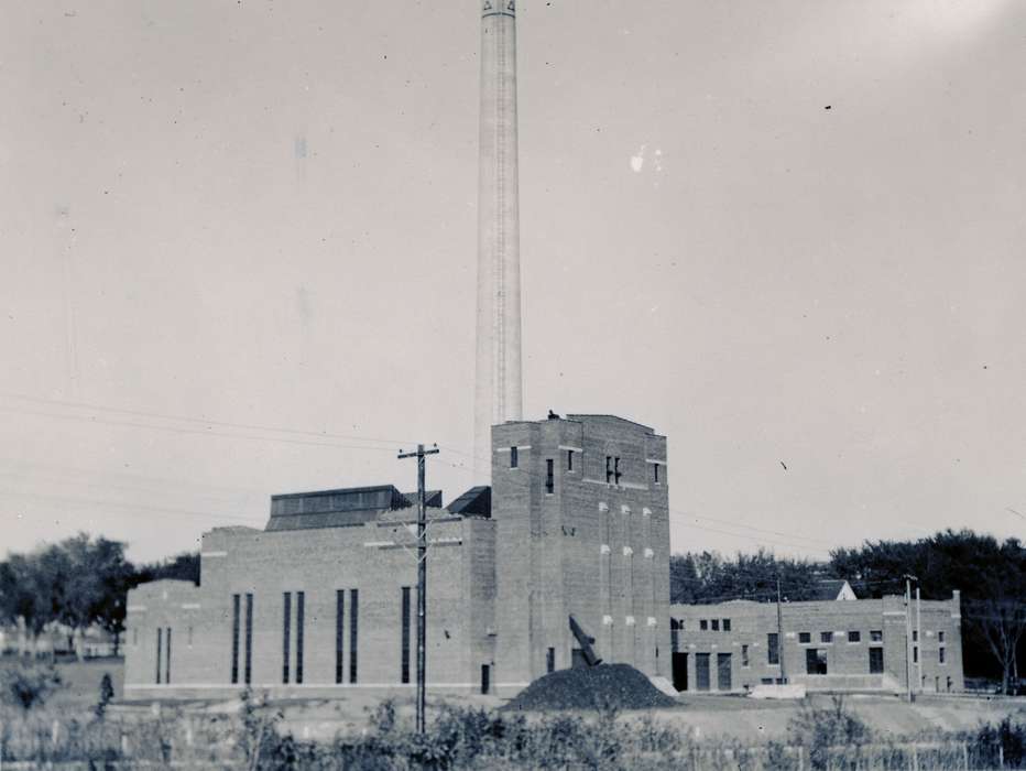 power plant, Iowa History, UNI Special Collections & University Archives, history of Iowa, Iowa