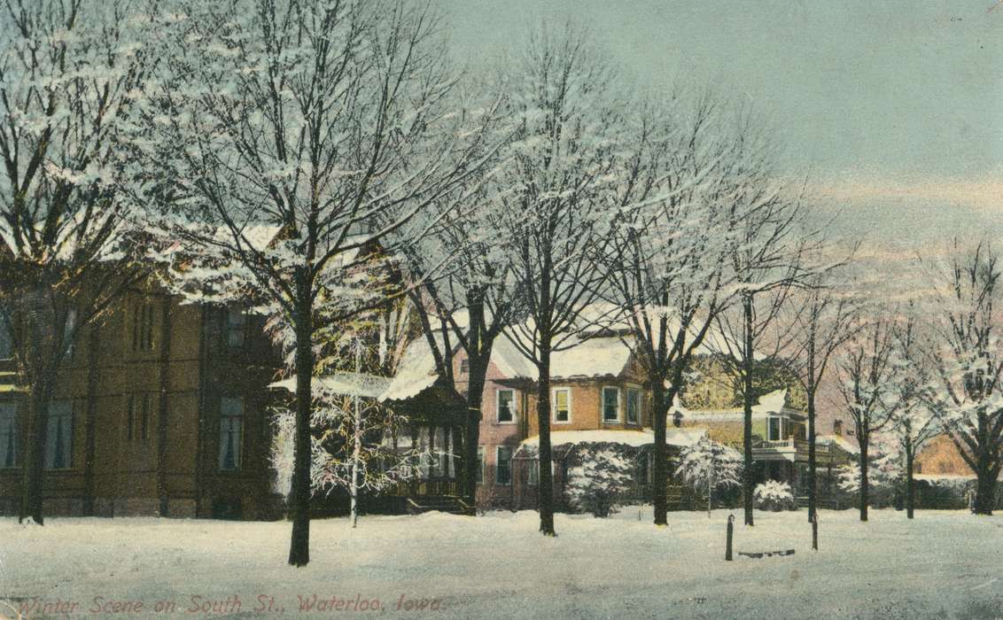 neighborhood, ia, IA, history, postcard, historic, Waterloo, Homes, Olsson, Ann and Jons, Iowa, Black Hawk, United States, Photos