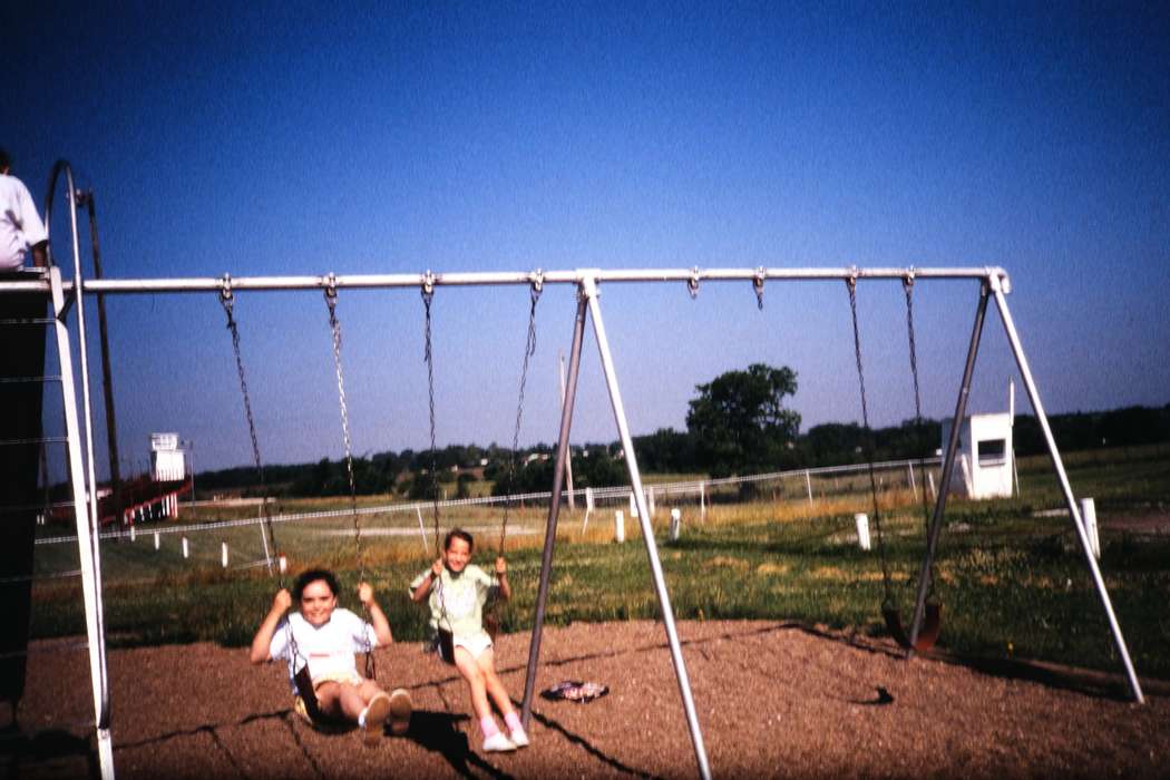 football field, ia, playground, Outdoor Recreation, Iowa, girls, Coon Rapids Enterprise, Children, United States, second grade missouri trip, Schools and Education, history, Photos, swingset, Portraits - Group, missouri trip, historic, smiles, MO, school trip