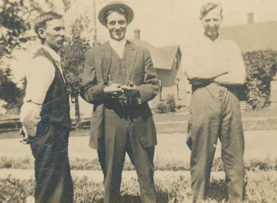 Cities and Towns, Portraits - Group, Iowa, historic, history, smile, O'Brink, Lisa, Photos, suit, men, ia