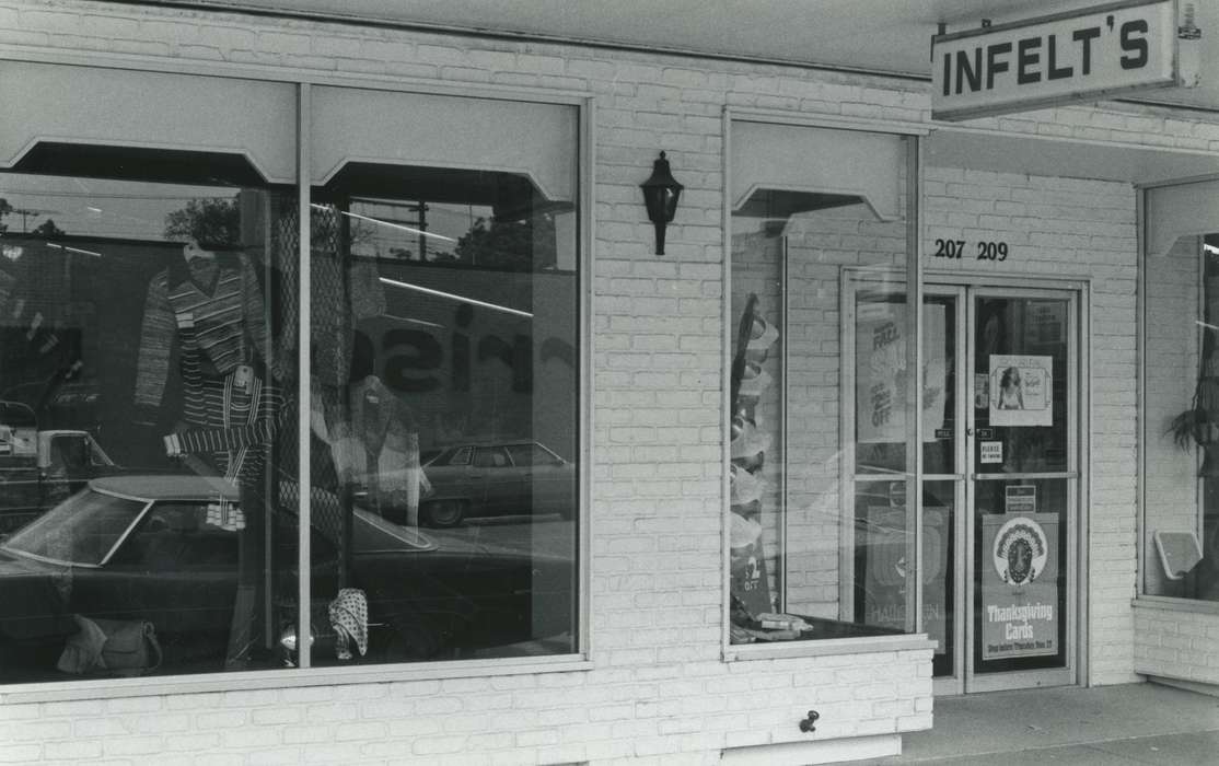 storefront, Businesses and Factories, history of Iowa, window, Waverly Public Library, Iowa, Iowa History, Cities and Towns, Main Streets & Town Squares