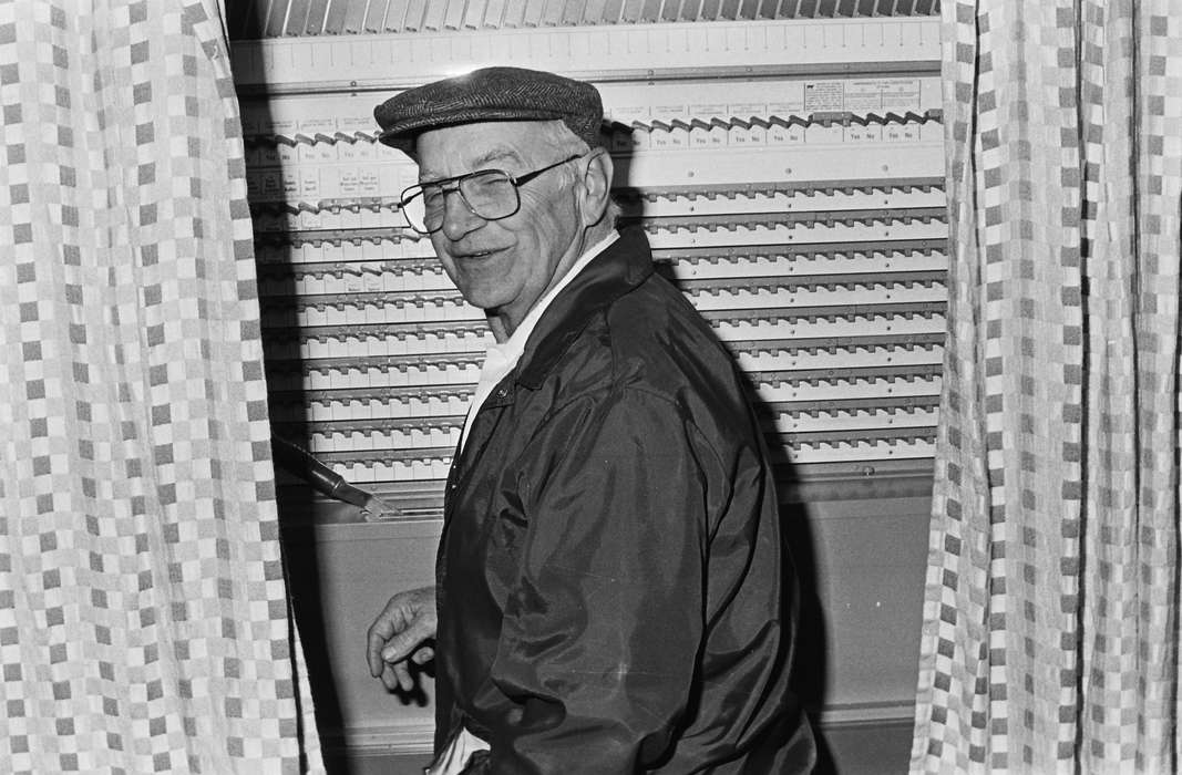Civic Engagement, history, historic, Portraits - Individual, Iowa, old man, Coon Rapids Enterprise, ia, glasses, election, Photos