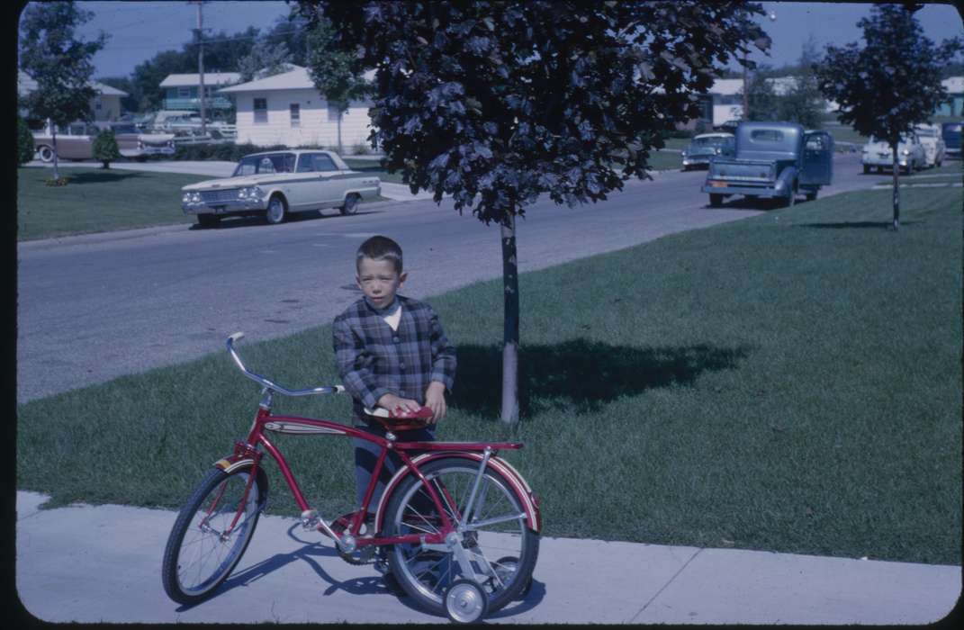 sidewalk, Children, Iowa History, bike, Coonradt, Dee, Iowa, Waverly, IA, bicycle, history of Iowa, Cities and Towns