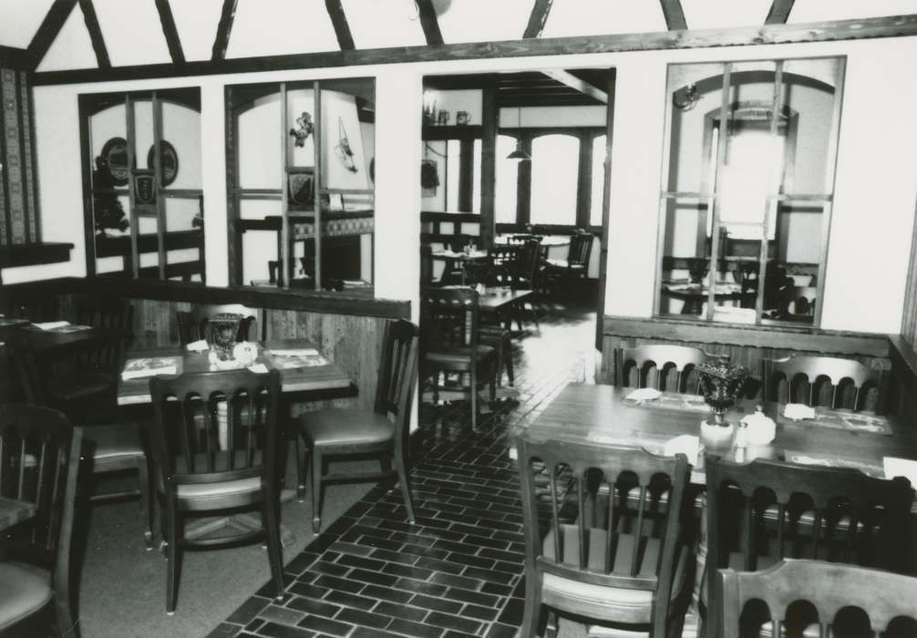 restaurant, Waverly Public Library, table and chairs, dining, Iowa History, history of Iowa, Iowa, Food and Meals