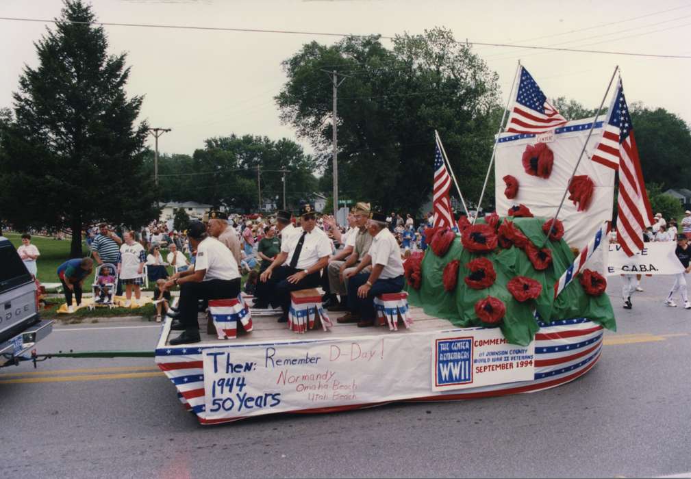 american legion, fourth of july, Johnson County Historical Society, Fairs and Festivals, Military and Veterans, Holidays, parade float, senior citizens center, World War II