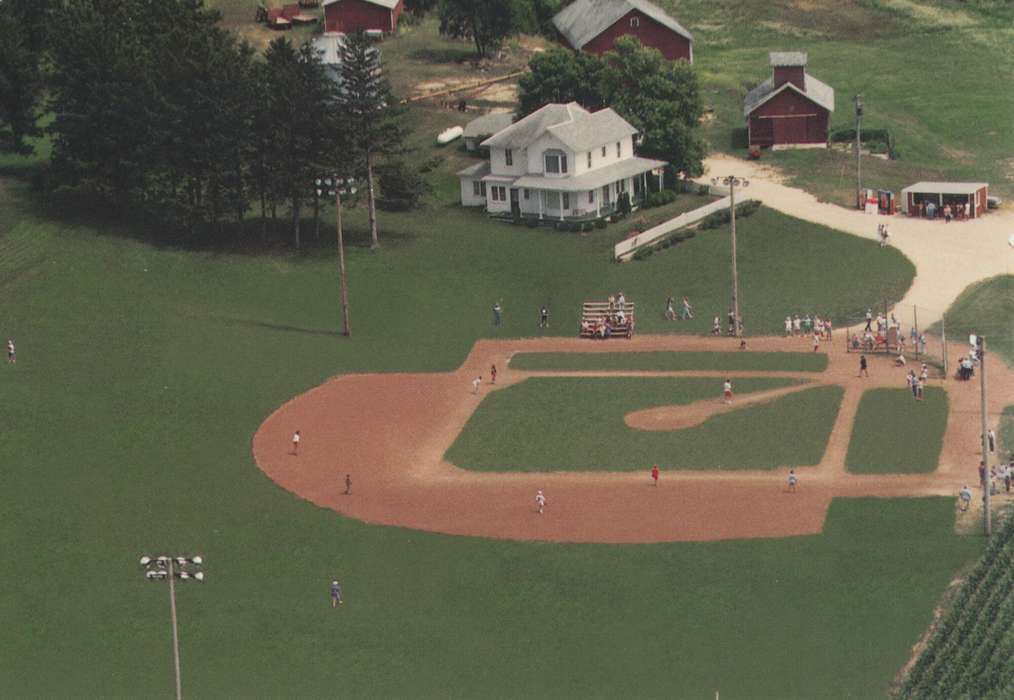 baseball field, Outdoor Recreation, Dyersville, IA, baseball, Iowa, Sports, Entertainment, Leisure, Dean, Shirley, Iowa History, Aerial Shots, history of Iowa, field of dreams