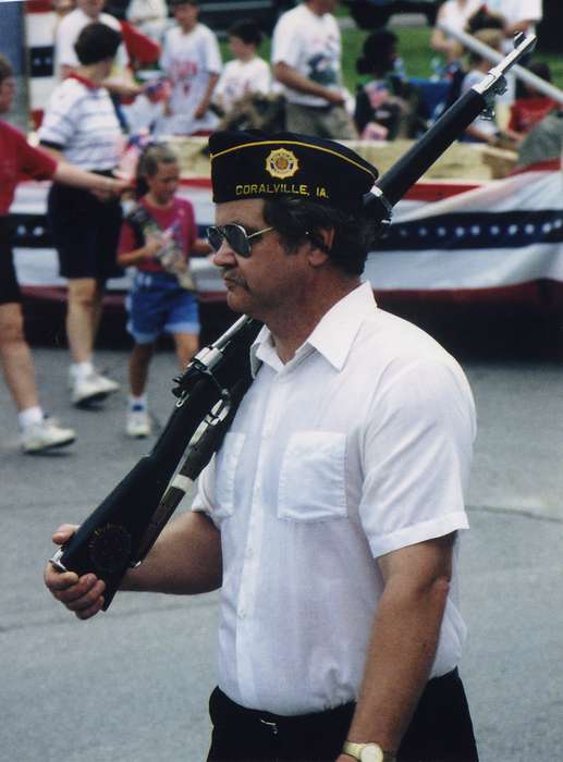 Holidays, rifle, american legion, parade, fourth of july, Johnson County Historical Society, Fairs and Festivals, Military and Veterans