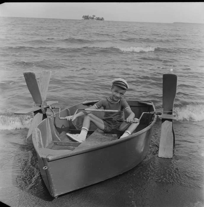 sailor hat, IA, Sports, historic, Coon Rapids, Leisure, Portraits - Individual, boat, Iowa, United States, body of water, Photos, Travel, history, ia, Coon Rapids Enterprise, Children, Outdoor Recreation, Lakes, Rivers, and Streams