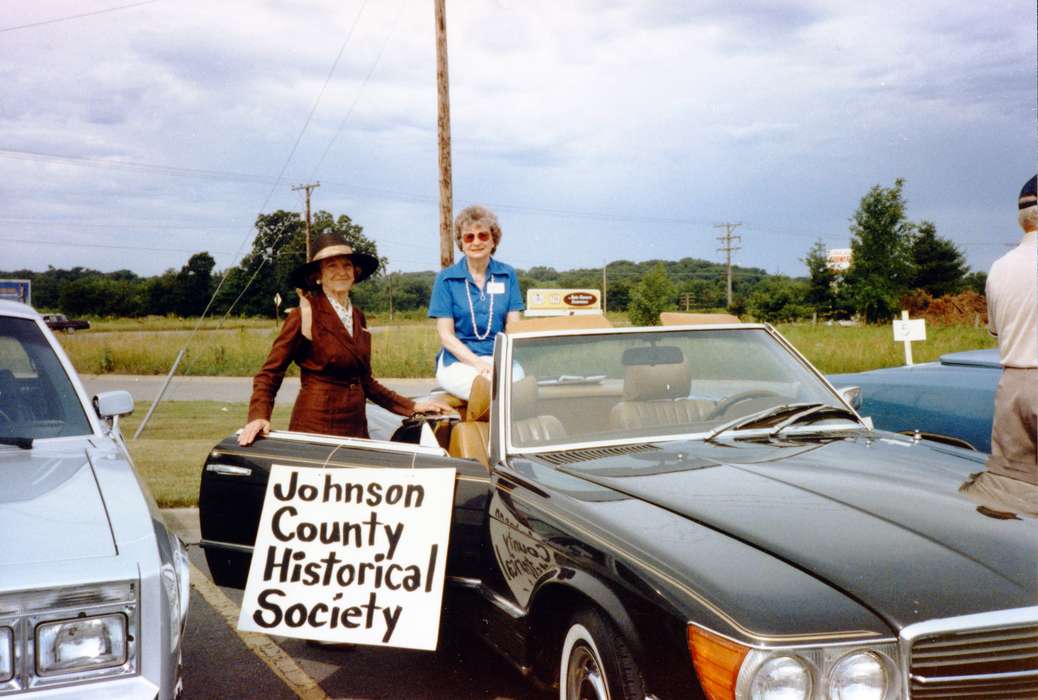 Holidays, Iowa History, Entertainment, Portraits - Group, Iowa, Johnson County Historical Society, Fairs and Festivals, Coralville, IA, Cities and Towns, history of Iowa, Motorized Vehicles