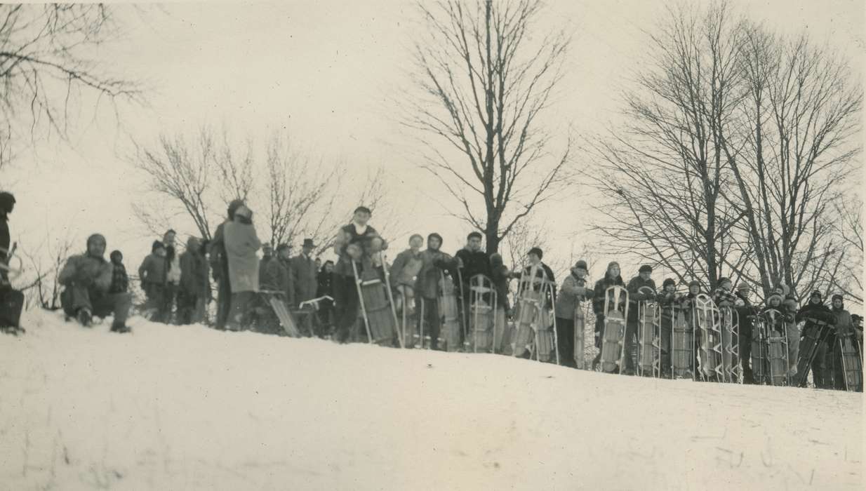 Iowa, Webster City, IA, Outdoor Recreation, Portraits - Group, McMurray, Doug, Iowa History, history of Iowa, boy scout, sled, snow, Children