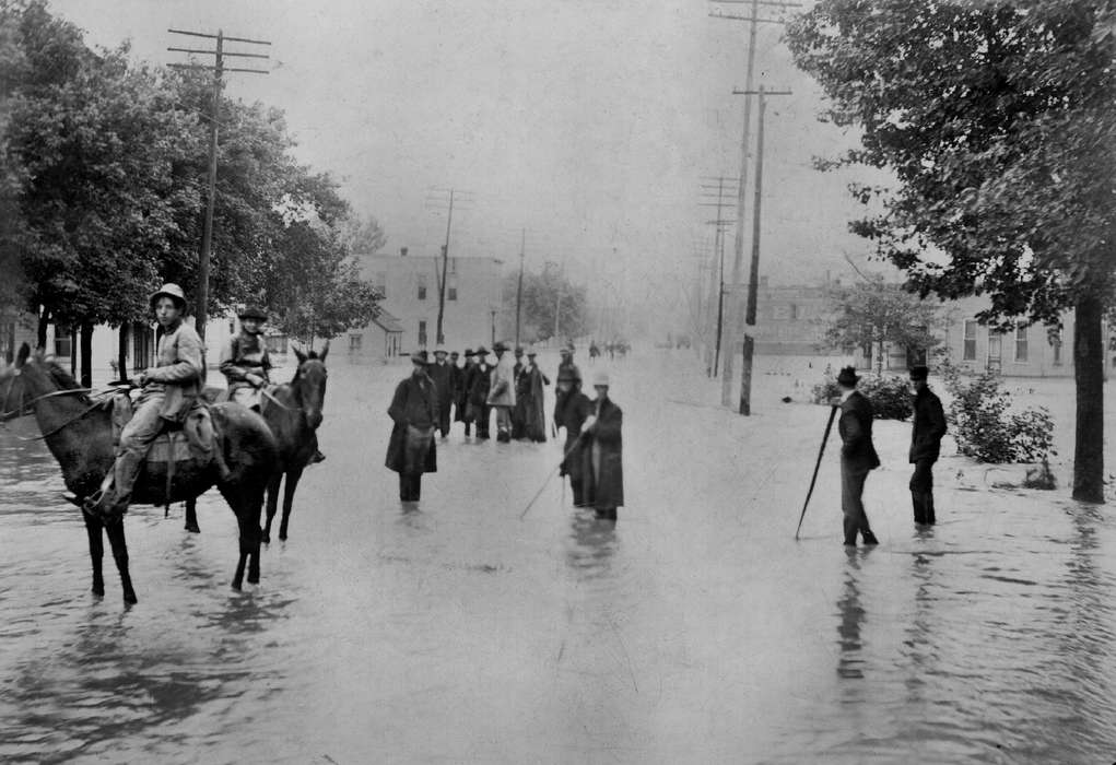 Floods, Iowa History, history of Iowa, Iowa, Lemberger, LeAnn, Ottumwa, IA, horses, Animals