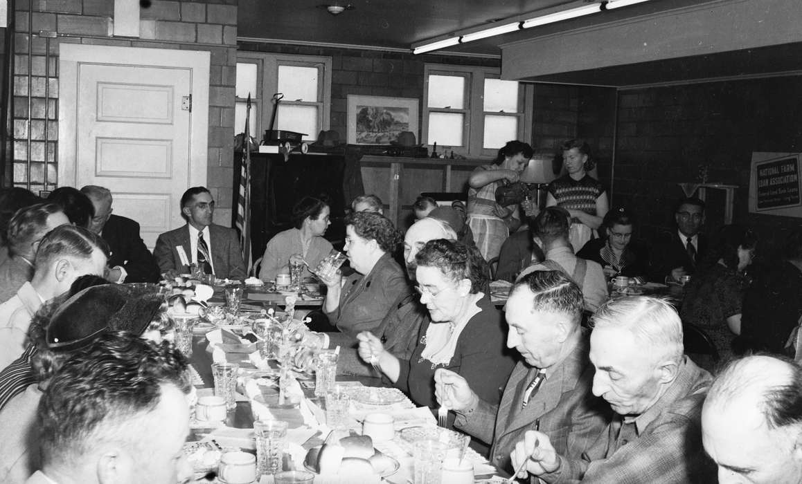 Food and Meals, United States, history, ia, Photos, fancy dinner, Leisure, Coon Rapids Enterprise, historic, Iowa, women at work, IA, Coon Rapids