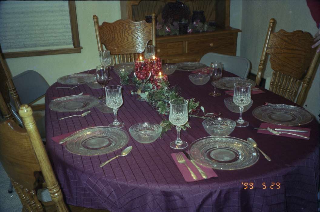 history of Iowa, dining set, Bohach, Beverly, dining room, Iowa, Iowa History, Homes, Sheffield, IA
