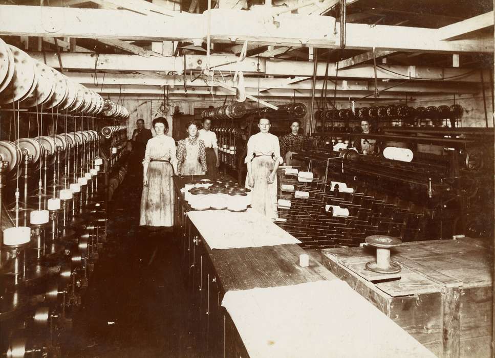 factory, women, history of Iowa, Ansonia, CT, Archives & Special Collections at the Thomas J. Dodd Research Center, University of Connecticut Library, Iowa History, Iowa, females