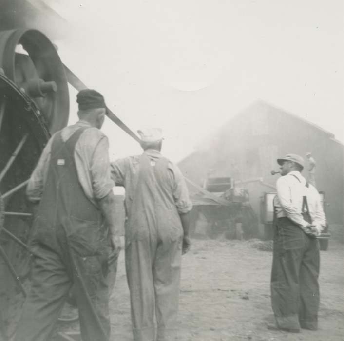 steam engine, history of Iowa, Mortenson, Jill, Iowa, pipe, Ackley, IA, Iowa History, Farms, overalls