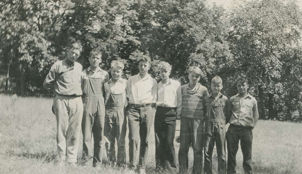 boy scouts, McMurray, Doug, Children, Iowa History, Lehigh, IA, Portraits - Group, park, state park, dolliver, Iowa, history of Iowa