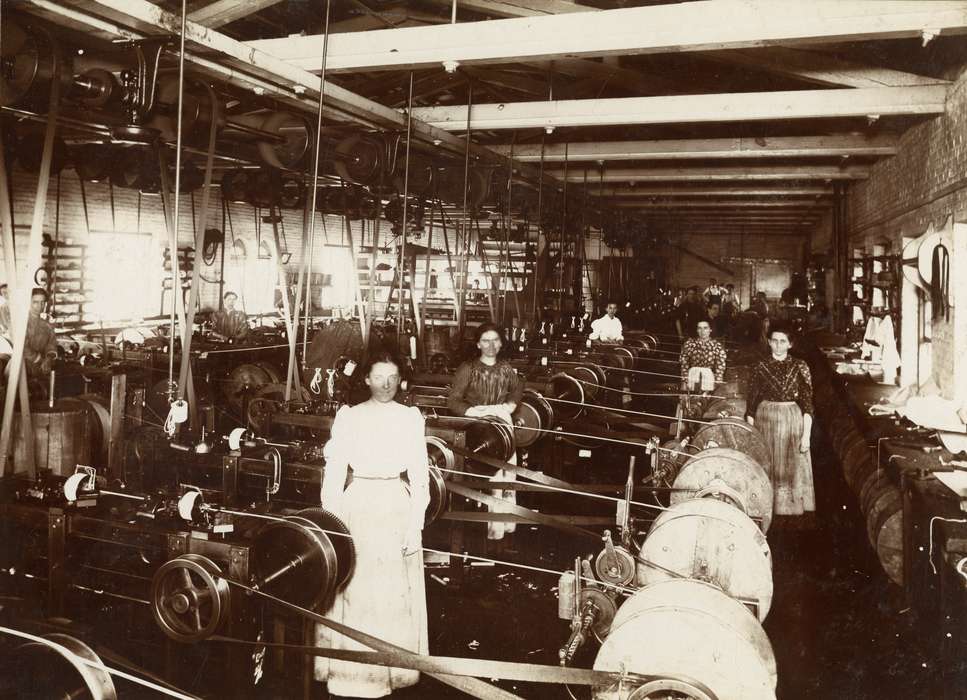 factory, women, factory work, history of Iowa, Ansonia, CT, Archives & Special Collections at the Thomas J. Dodd Research Center, University of Connecticut Library, Iowa History, Iowa, females