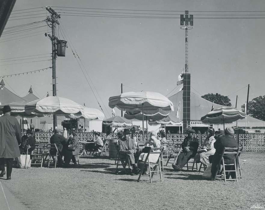 IA, Fairs and Festivals, Black Hawk, historic, Iowa, national cattle congress, United States, Grout Museum of History and Science, ia, Waterloo, electrical pole, umbrella, Photos, history, folding chair, fence
