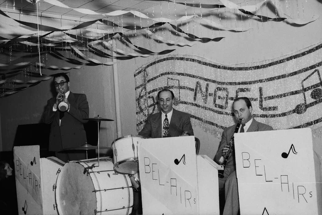 ia, drum set, Iowa, IA, Coon Rapids, Coon Rapids Enterprise, decoration, formal, United States, live music, Labor and Occupations, trumpet, history, Entertainment, clarinet, Photos, Portraits - Group, historic