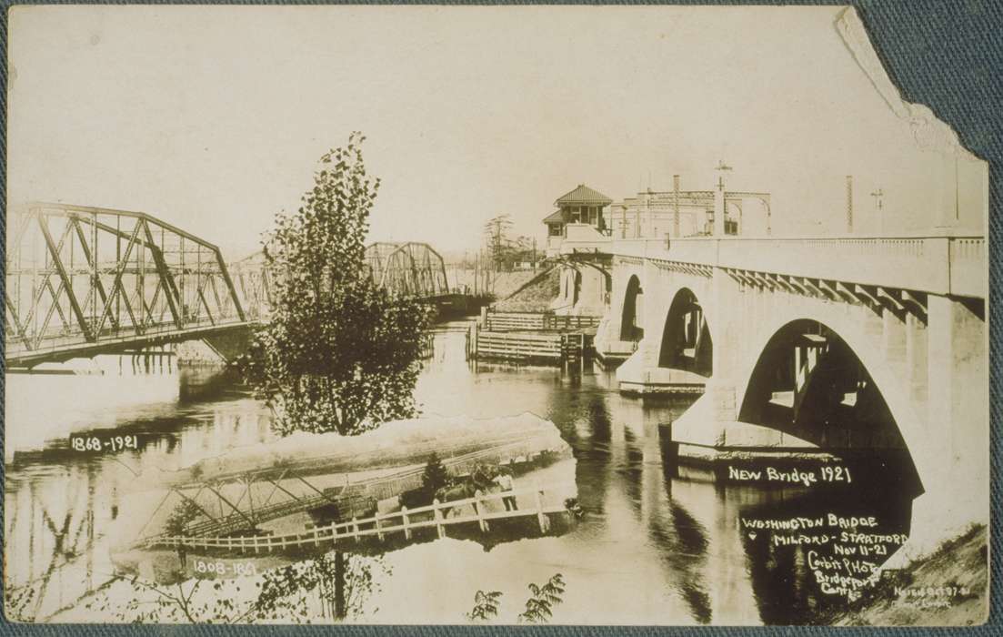 Milford, CT, bridge, Iowa History, Iowa, Archives & Special Collections, University of Connecticut Library, history of Iowa