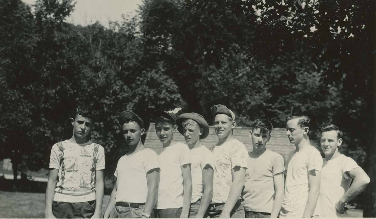 boy scouts, history of Iowa, McMurray, Doug, Hamilton County, IA, Children, Portraits - Group, Iowa, Iowa History