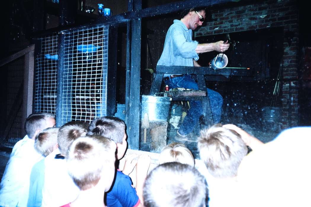 ia, woven wire fence, glassblowing, Iowa, Leisure, Coon Rapids Enterprise, Children, United States, Labor and Occupations, Travel, second grade missouri trip, history, bucket, Photos, historic, missouri trip, MO, school trip