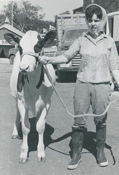 national cattle congress, Animals, cattle congress, Waterloo, calf, Photos, history, ia, IA, historic, Black Hawk, Iowa, Children, kerchief, Fairs and Festivals, Grout Museum of History and Science, United States