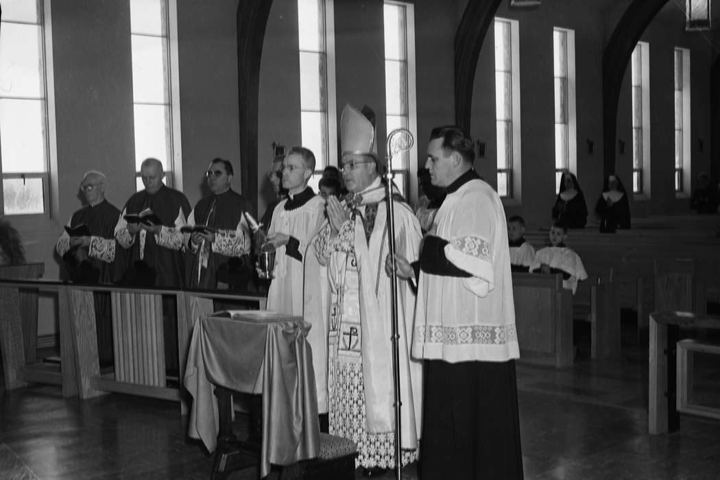 history, Photos, altar boys, Religion, Iowa, IA, catholic church, Civic Engagement, Religious Structures, nuns, United States, ia, crozier, priests, choir, bishop, Coon Rapids Enterprise, historic, Coon Rapids