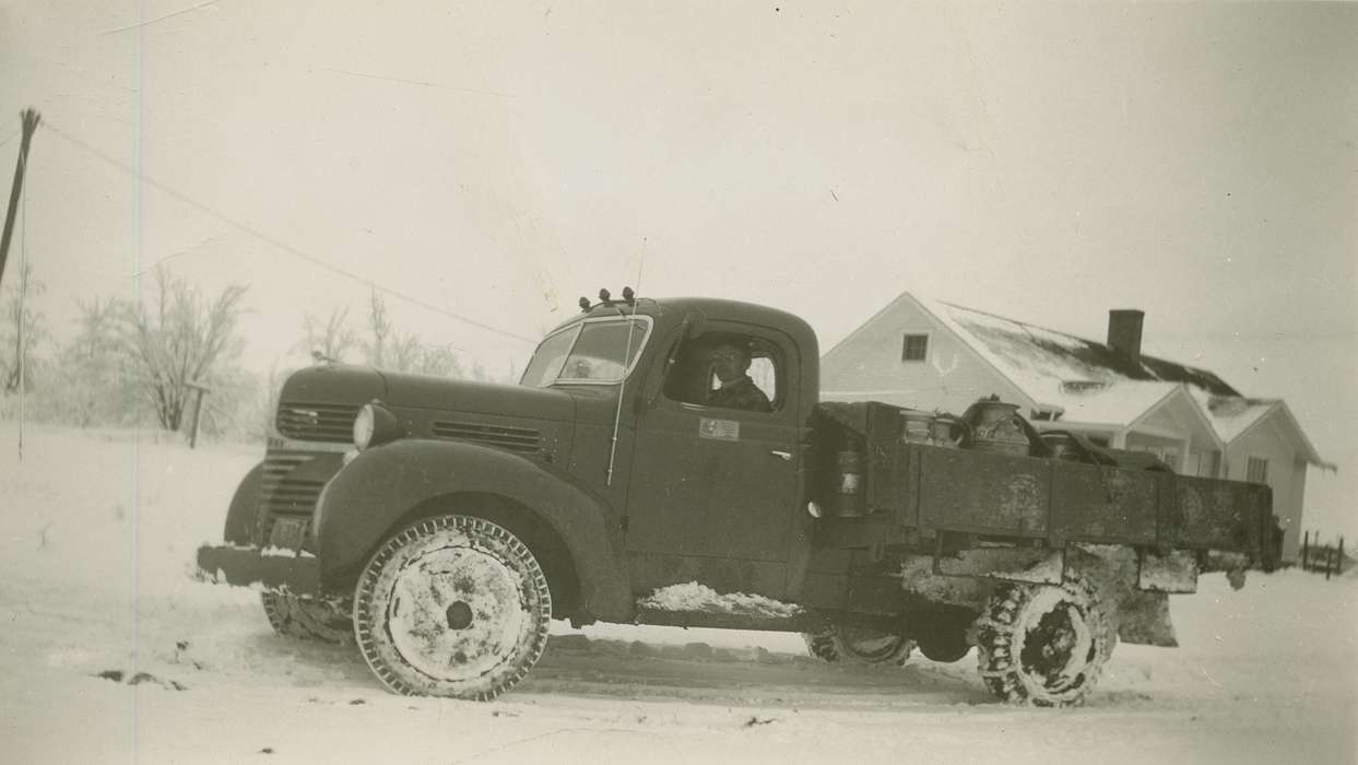Walnut, IA, Iowa History, history of Iowa, truck, Motorized Vehicles, Andrew, Margery, Winter, Iowa