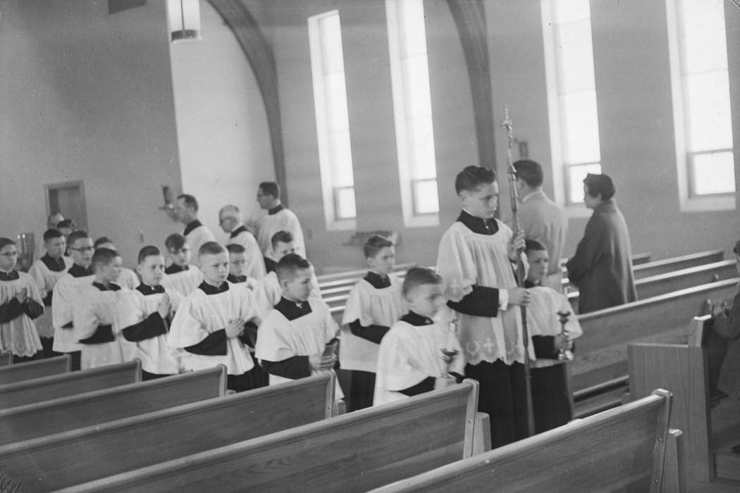 history, Photos, altar boys, Children, Religion, Iowa, IA, catholic church, Civic Engagement, pews, Religious Structures, United States, ia, priests, Coon Rapids Enterprise, historic, Coon Rapids, cross
