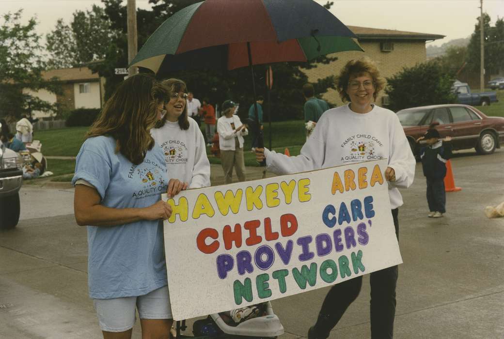 fourth of july, umbrella, Johnson County Historical Society, banner, child care, Fairs and Festivals, Holidays, parade, Labor and Occupations
