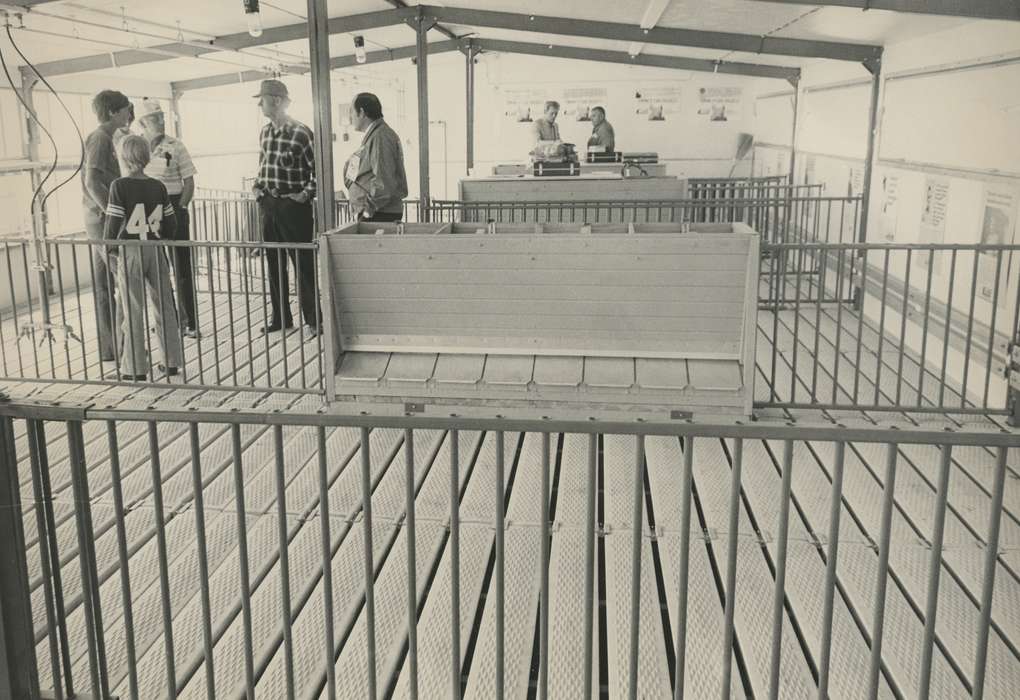 railing, IA, plaid shirt, Black Hawk, historic, Iowa, national cattle congress, Portraits - Group, United States, baseball cap, football jersey, ia, Waterloo, Photos, history, Grout Museum of History and Science